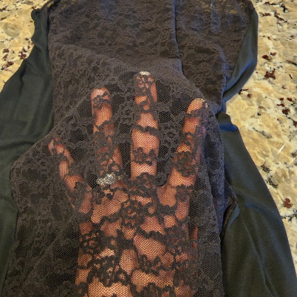 Victoria's Secret L lingerie Racerback lace see thru front w/ solid back - Picture 6 of 6